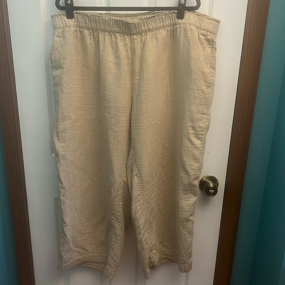 Old Navy Size 2X Wide Leg Cotton Trouser